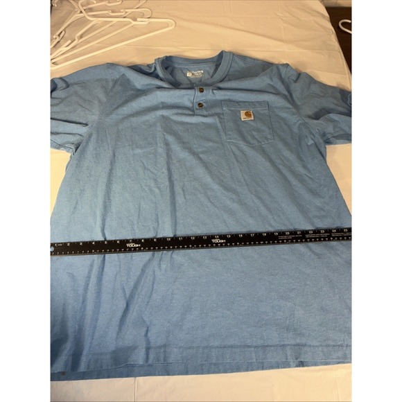 Carhartt Button At The Neck Tee XXL Nice Shirt - Picture 8 of 16